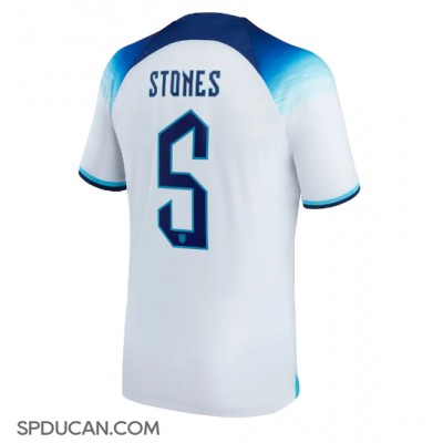 Muški Nogometni Dres Engleska John Stones #5 Domaci SP 2022 Kratak Rukav